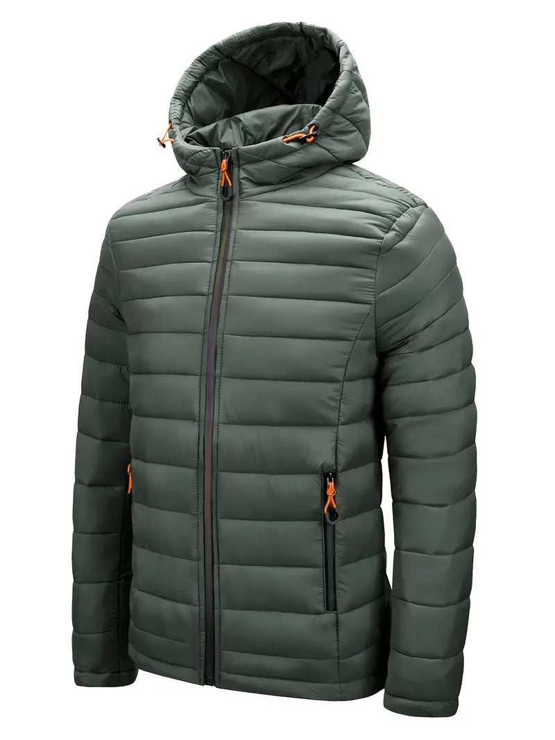 Kurtka zimowa damska puffer z kapturem - Arwen-Czarny-S-Trend Polska