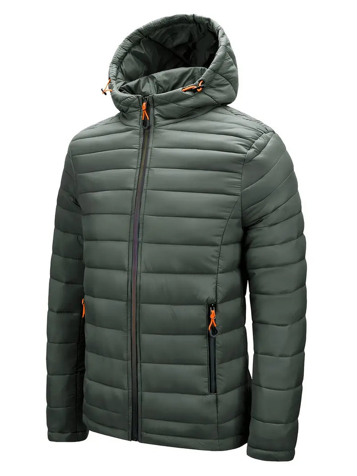 Kurtka zimowa damska puffer z kapturem - Arwen-Czarny-S-Trend Polska