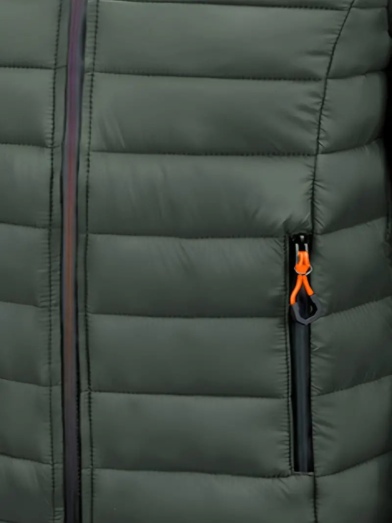 Kurtka zimowa damska puffer z kapturem - Arwen-Czarny-S-Trend Polska