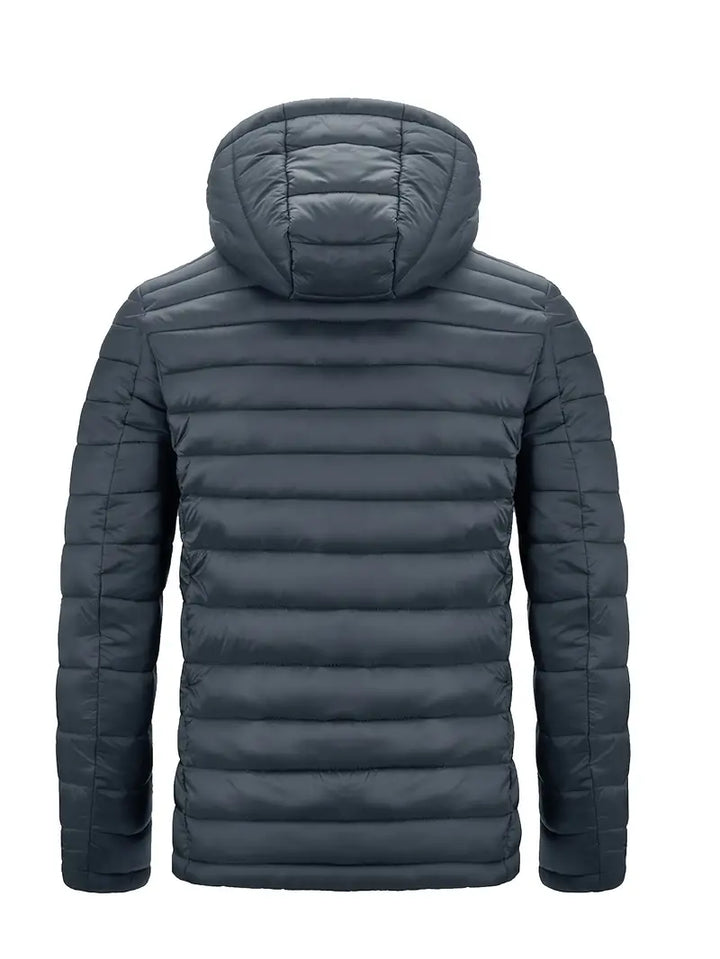 Kurtka zimowa damska puffer z kapturem - Arwen-Czarny-S-Trend Polska