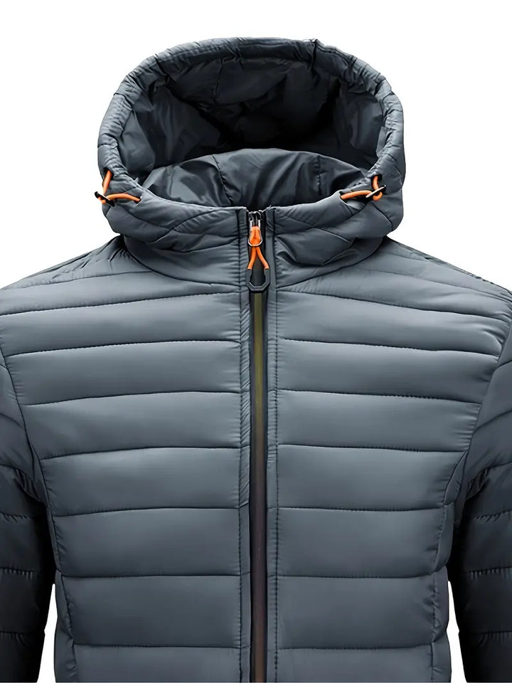 Kurtka zimowa damska puffer z kapturem - Arwen-Czarny-S-Trend Polska