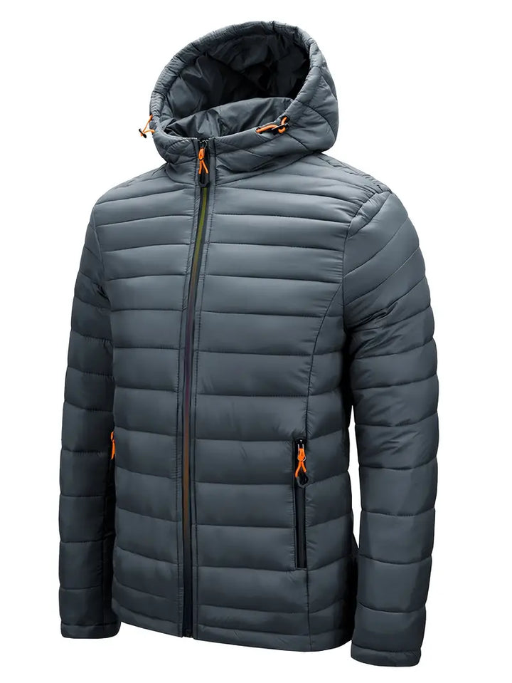 Kurtka zimowa damska puffer z kapturem - Arwen-Czarny-S-Trend Polska