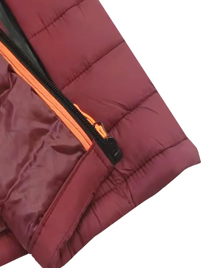 Kurtka zimowa damska puffer z kapturem - Arwen-Czarny-S-Trend Polska