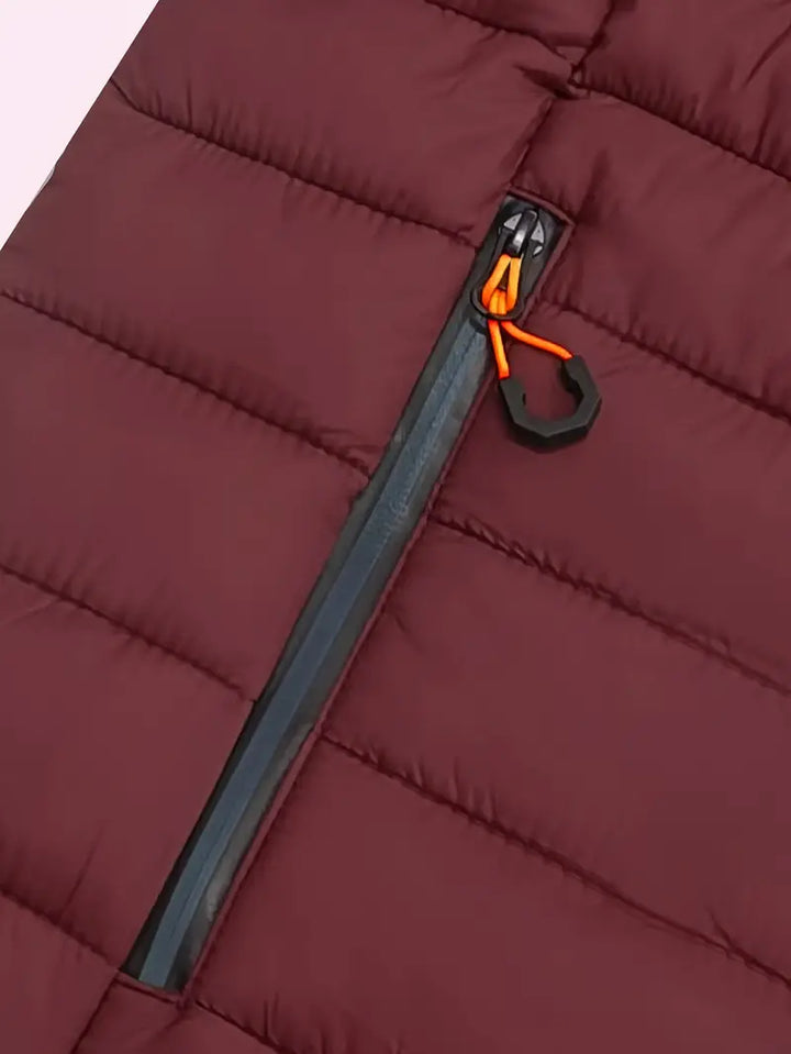 Kurtka zimowa damska puffer z kapturem - Arwen-Czarny-S-Trend Polska