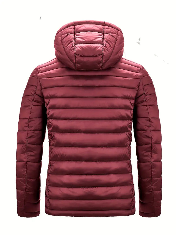 Kurtka zimowa damska puffer z kapturem - Arwen-Czarny-S-Trend Polska