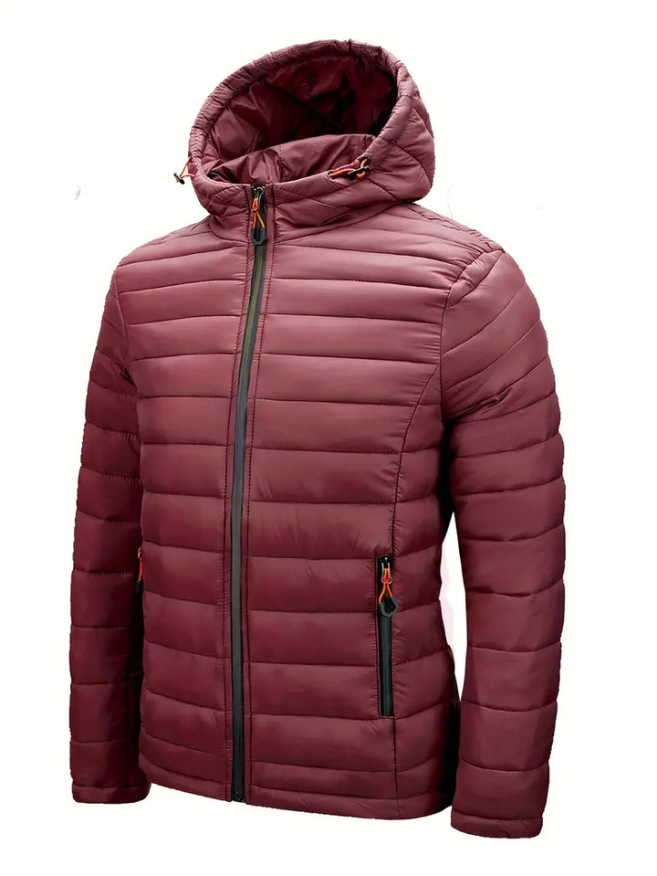 Kurtka zimowa damska puffer z kapturem - Arwen-Czarny-S-Trend Polska