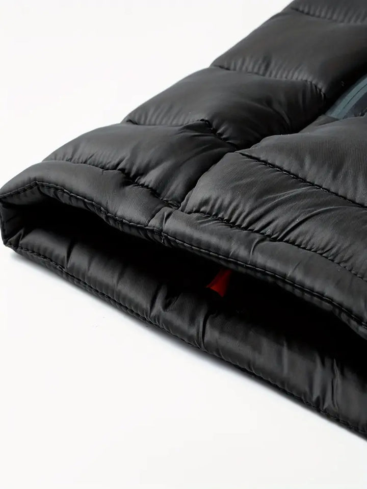 Kurtka zimowa damska puffer z kapturem - Arwen-Czarny-S-Trend Polska