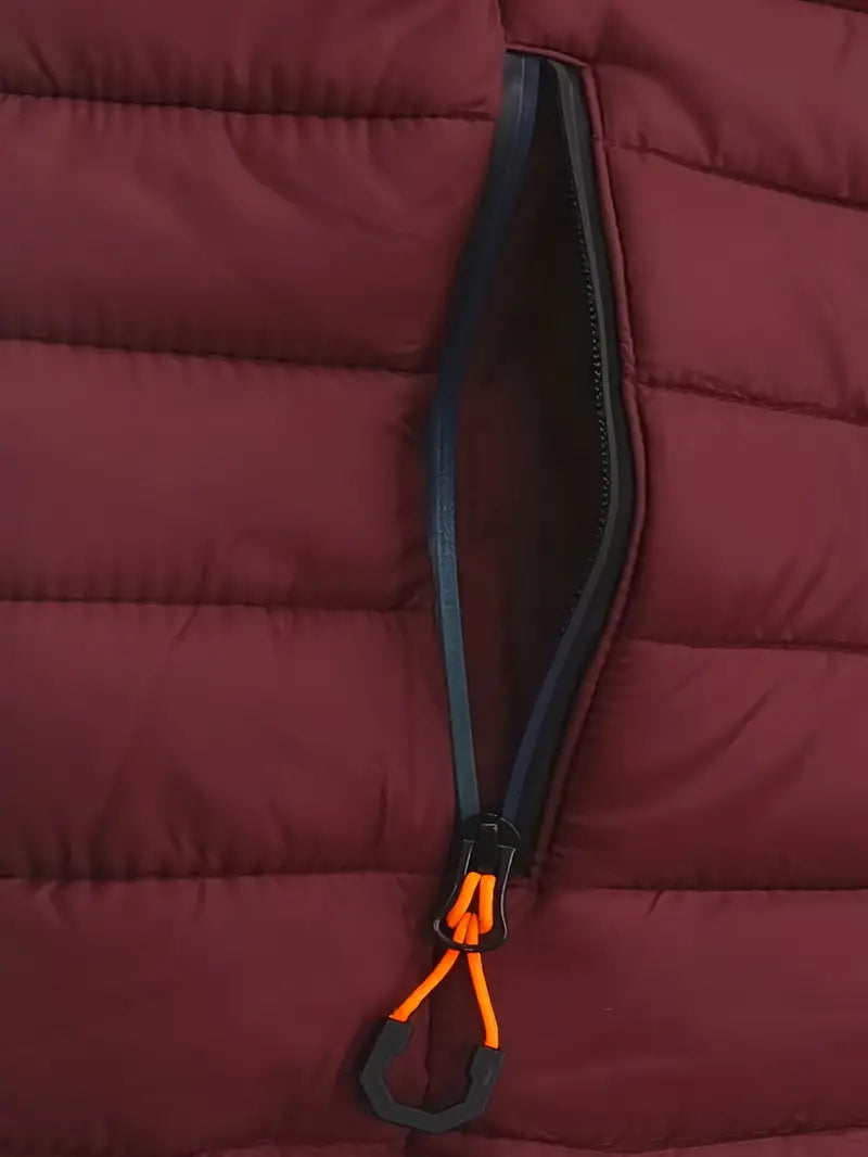 Kurtka zimowa damska puffer z kapturem - Arwen-Czarny-S-Trend Polska