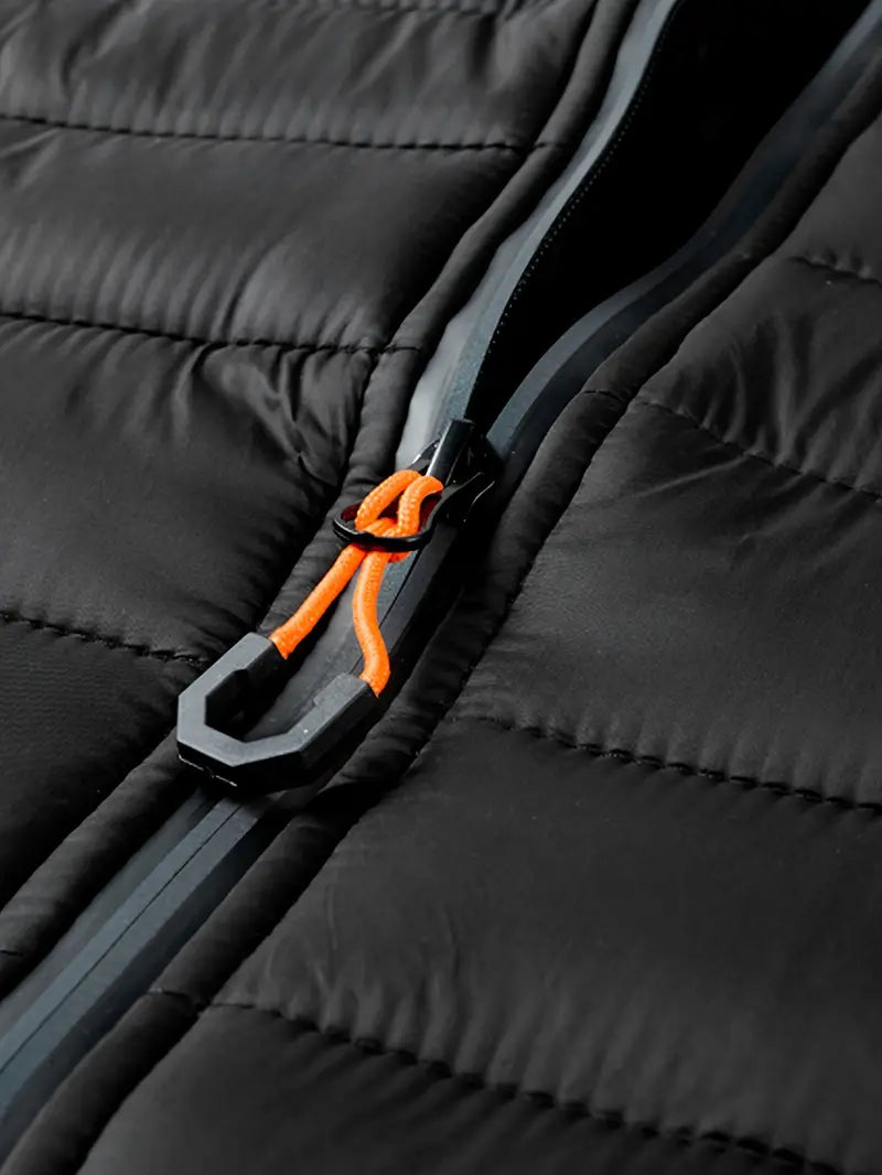 Kurtka zimowa damska puffer z kapturem - Arwen-Czarny-S-Trend Polska