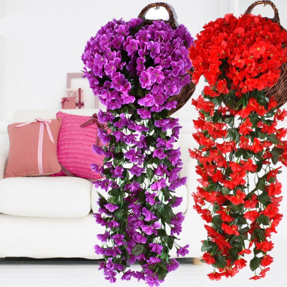 Kwiatowa orchidea kaskadowa (90 cm) - Amélie-Żółty-Trend Polska