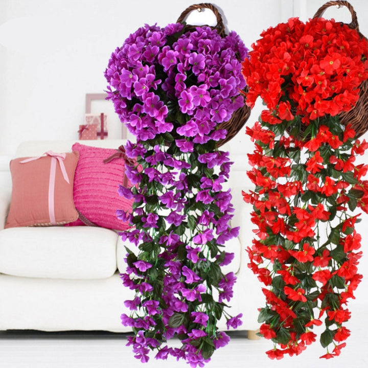 Kwiatowa orchidea kaskadowa (90 cm) - Amélie-Żółty-Trend Polska