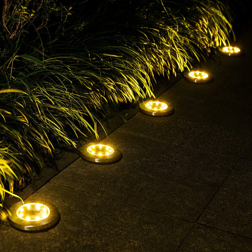 Ładowalne oświetlenie słoneczne - EcoGlow-ciepły dowcip-4 sztuki-Trend Polska