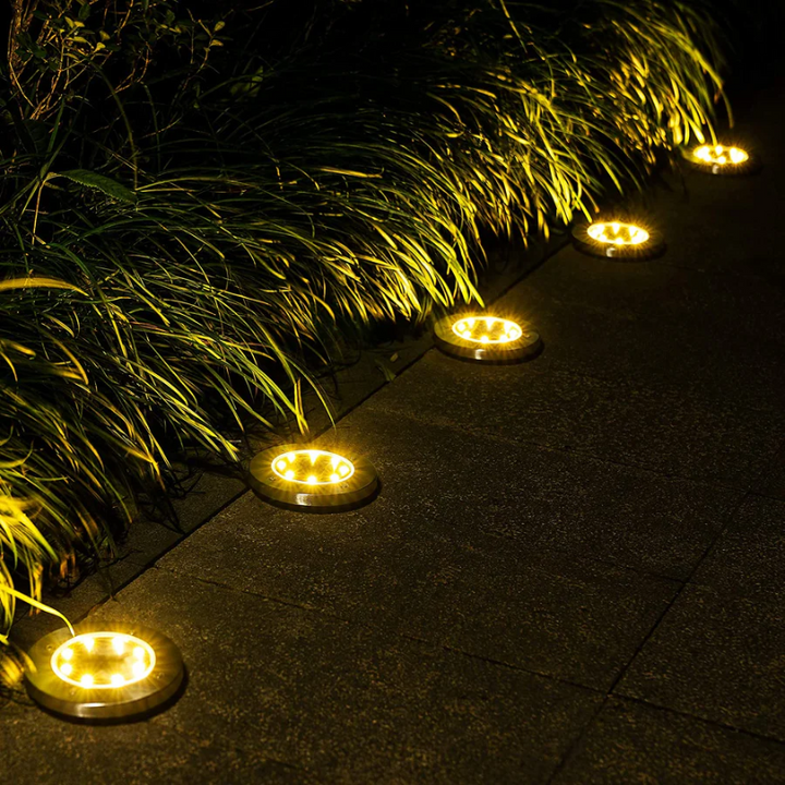 Ładowalne oświetlenie słoneczne - EcoGlow-ciepły dowcip-4 sztuki-Trend Polska