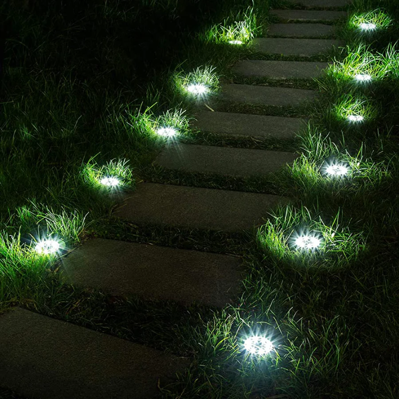 Ładowalne oświetlenie słoneczne - EcoGlow-biel-4 sztuki-Trend Polska