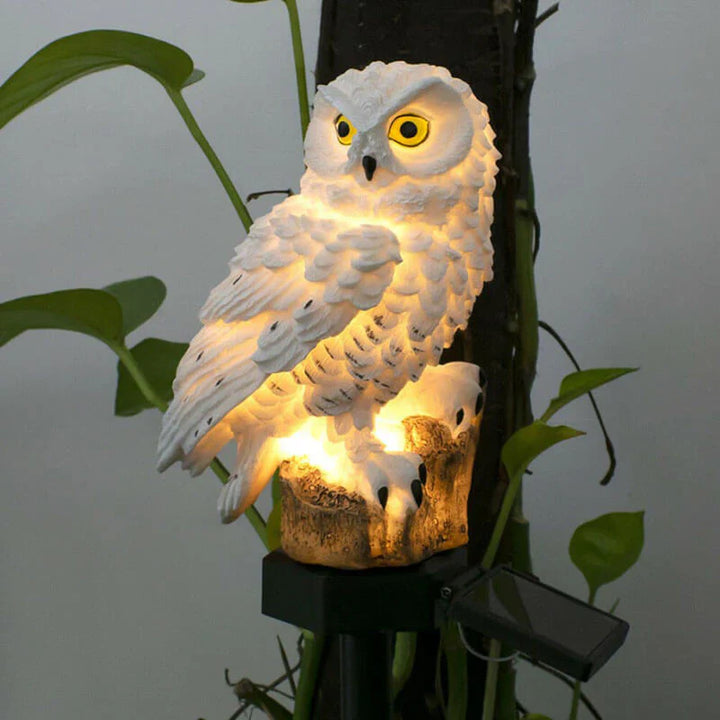 Lamp ogrodowy zasilany energią słoneczną - OwlGlow-Biały-45CM-Trend Polska
