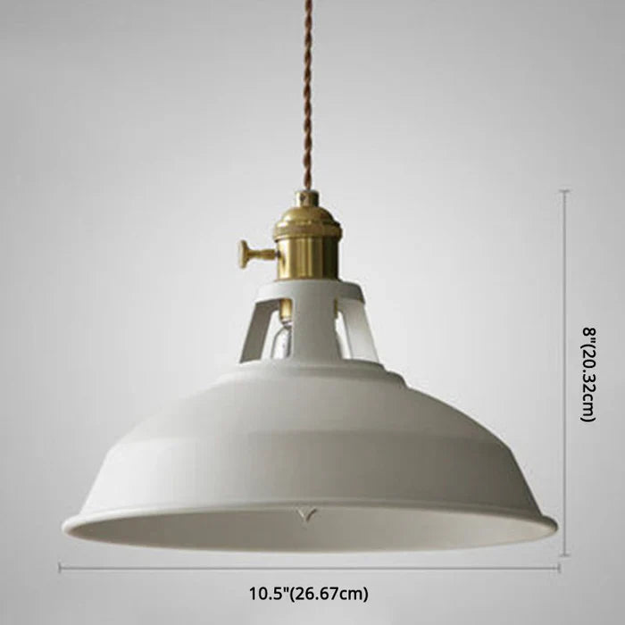 Lamp wisząca w stylu retro - IronGlow-Biały-Trend Polska