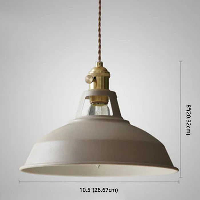 Lamp wisząca w stylu retro - IronGlow-Khaki-Trend Polska