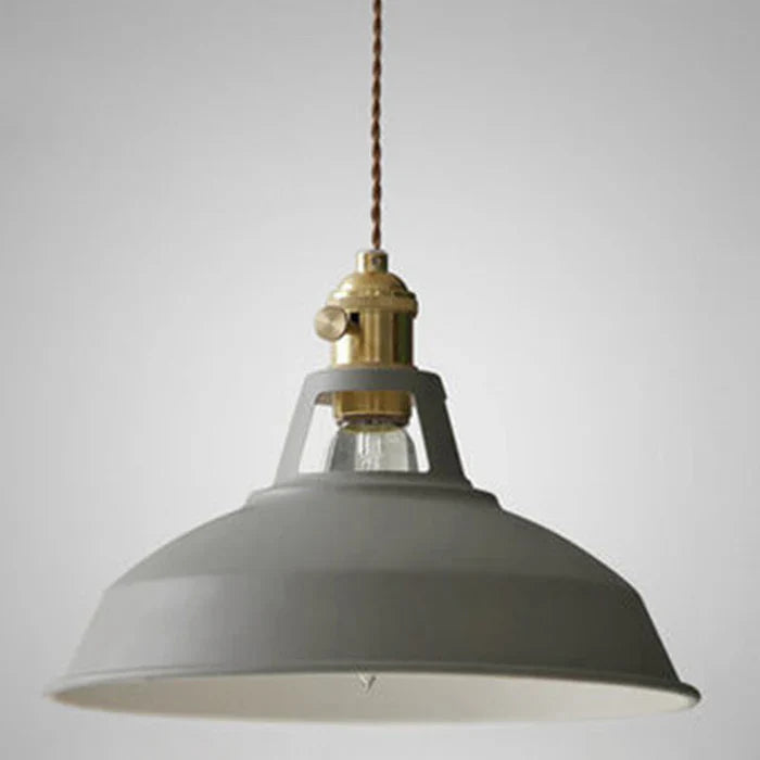 Lamp wisząca w stylu retro - IronGlow-Szary-Trend Polska