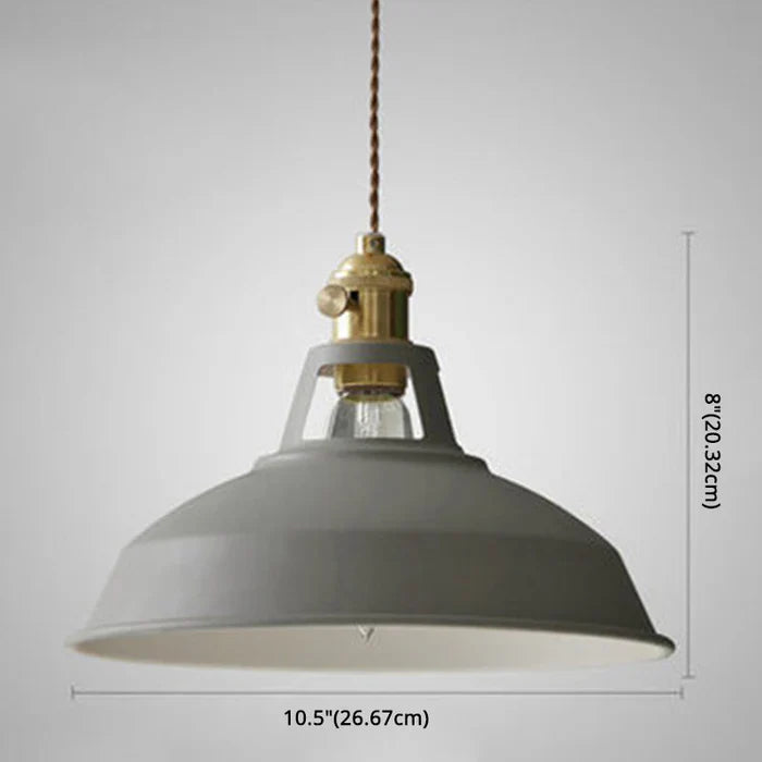 Lamp wisząca w stylu retro - IronGlow-Szary-Trend Polska