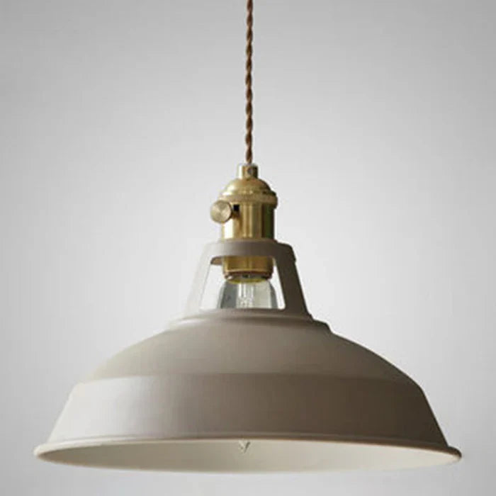 Lamp wisząca w stylu retro - IronGlow-Szary-Trend Polska