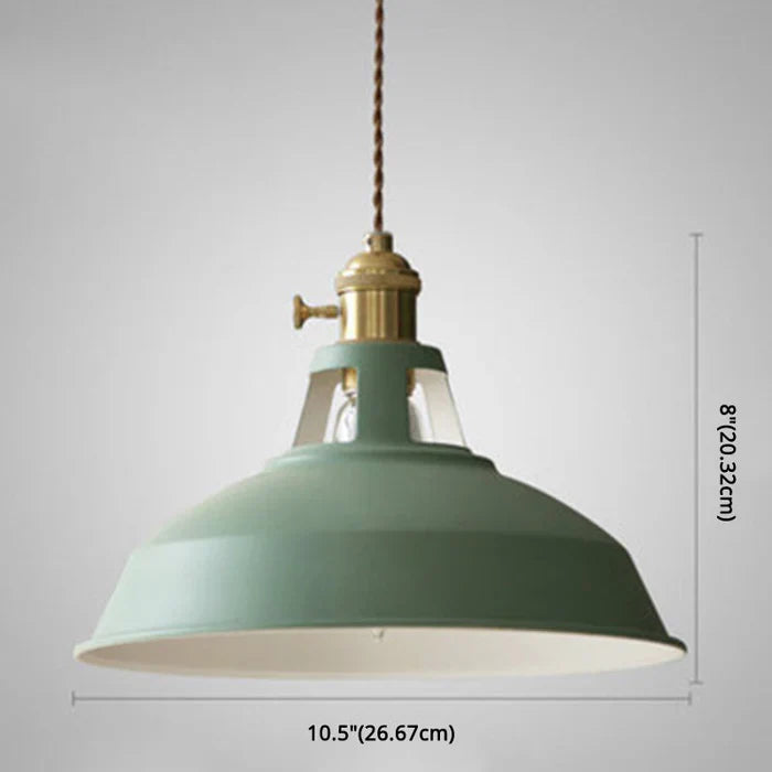 Lamp wisząca w stylu retro - IronGlow-Zielony-Trend Polska