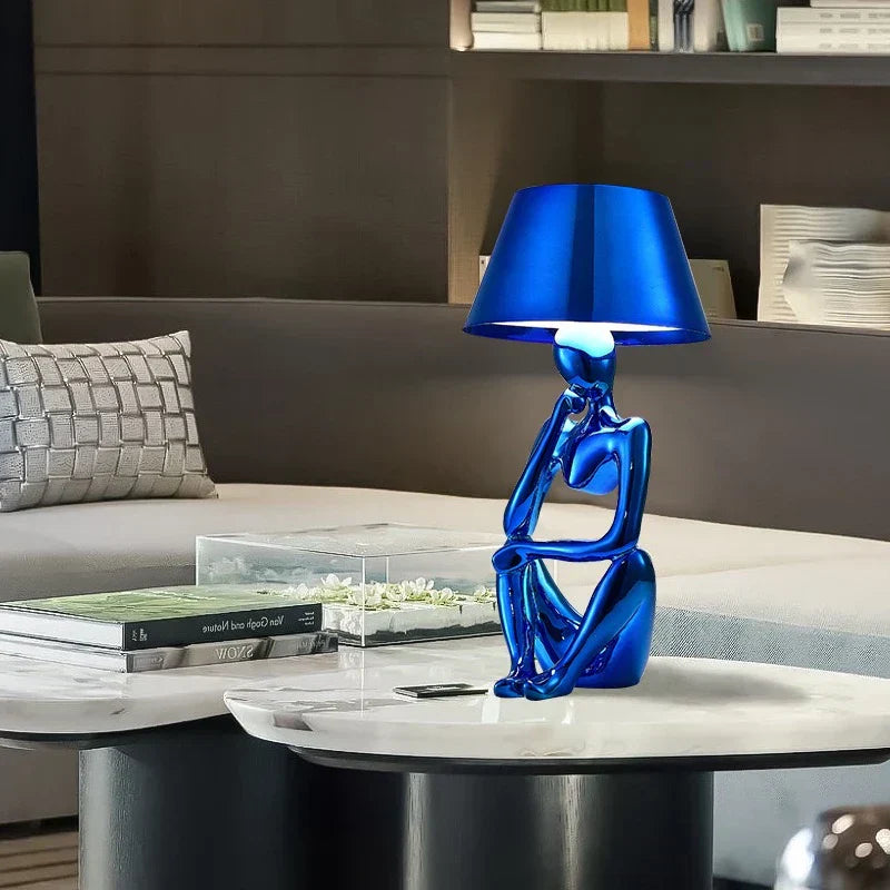 Lampa designerska o ponadczasowym wzornictwie - Arden-Niebieski A-Trend Polska