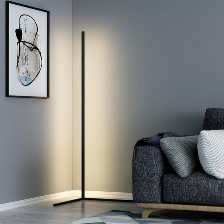 Lampa kątowa LED z pilotem – Viorra-RGB + Ciepła + Zimna Białe Przyciemniane-Czarny-Trend Polska