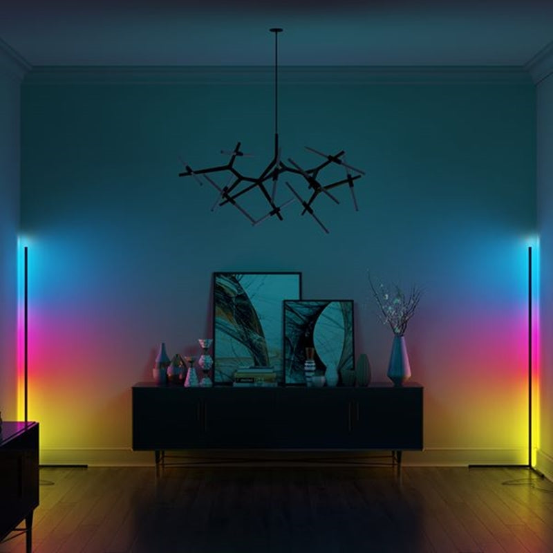 Lampa kątowa LED z pilotem – Viorra-RGB-Czarny-Trend Polska