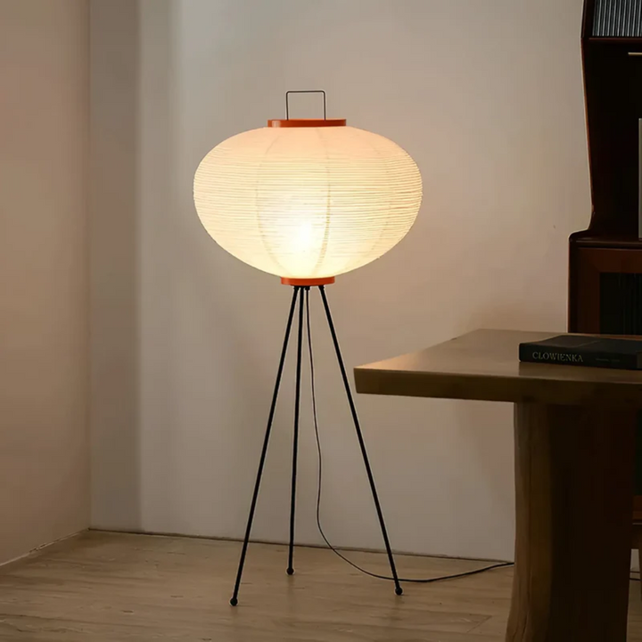 Lampa LED stojąca Wabi-Sabi z papieru ryżowego - ZenAura-Trend Polska