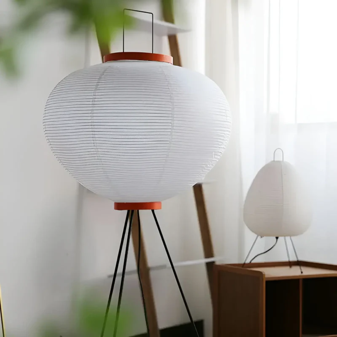 Lampa LED stojąca Wabi-Sabi z papieru ryżowego - ZenAura-Trend Polska