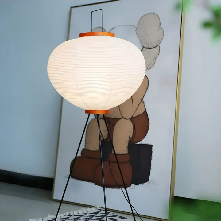 Lampa LED stojąca Wabi-Sabi z papieru ryżowego - ZenAura-Trend Polska