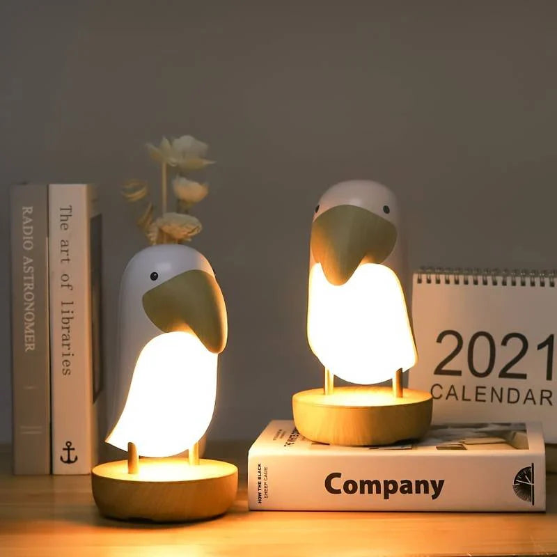 Lampa nocna dla ptaków na akumulator - PeckLight-Biały-Trend Polska