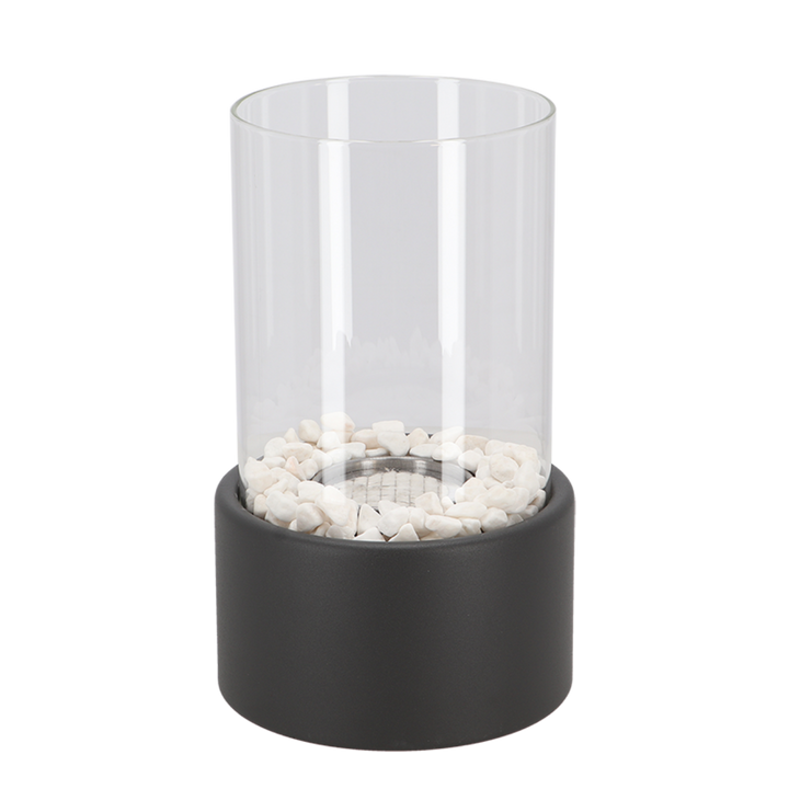 Lampa olejna klasyczna z otwartym płomieniem - Lumora-Czarny-Medium-Trend Polska