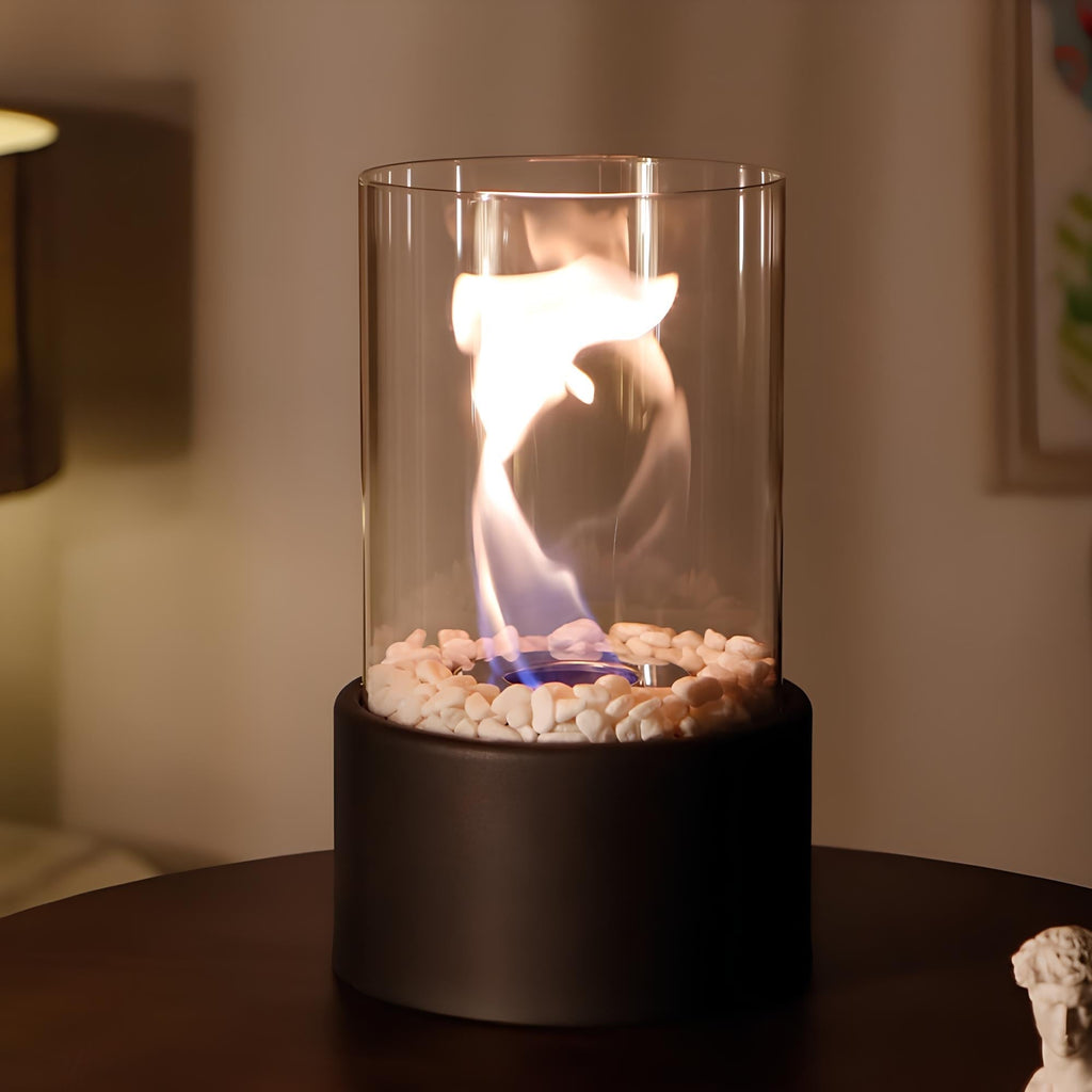 Lampa olejna klasyczna z otwartym płomieniem - Lumora-Czarny-Medium-Trend Polska