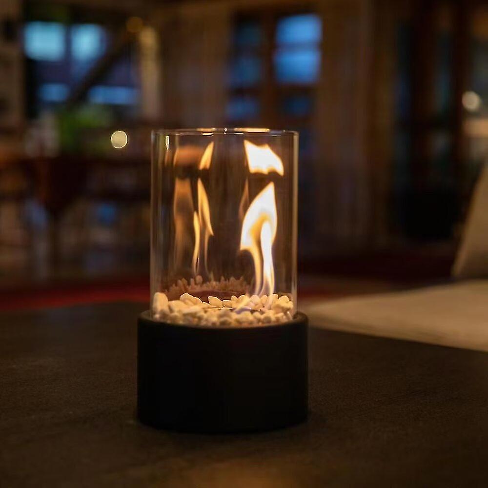Lampa olejna klasyczna z otwartym płomieniem - Lumora-Czarny-Medium-Trend Polska