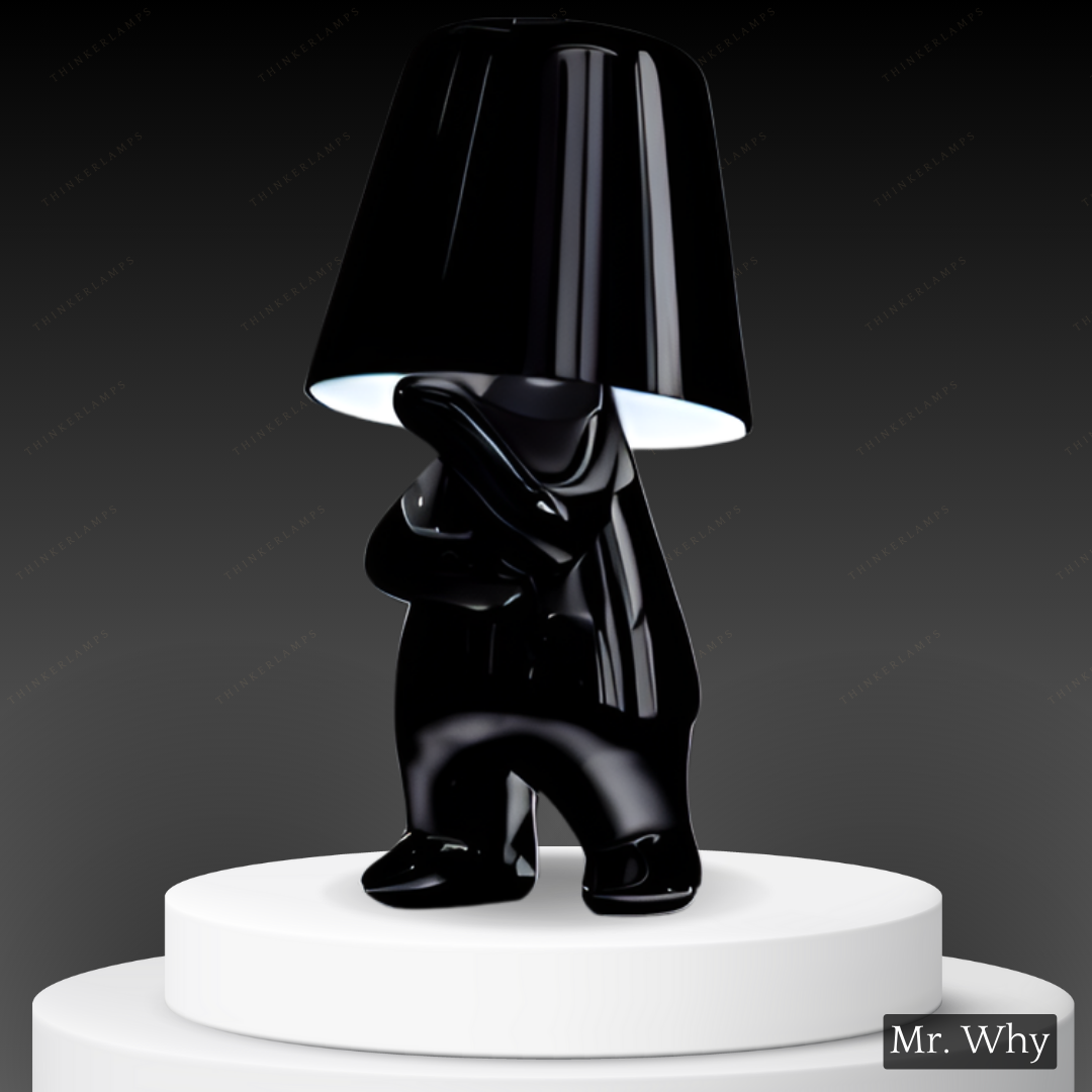 Lampa oświetleniowa dla Myślicieli - BrightMind-Czarny-Mr. Waarom-Trend Polska