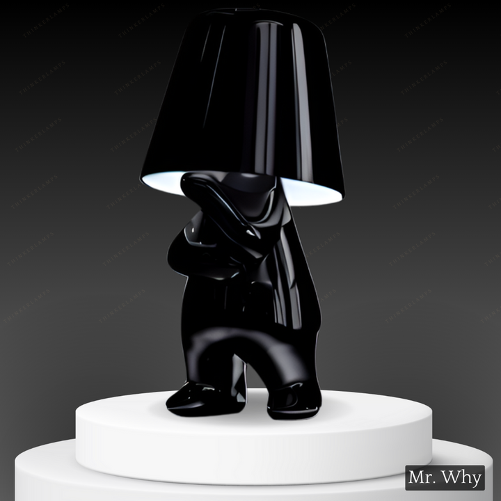 Lampa oświetleniowa dla Myślicieli - BrightMind-Czarny-Mr. Waarom-Trend Polska