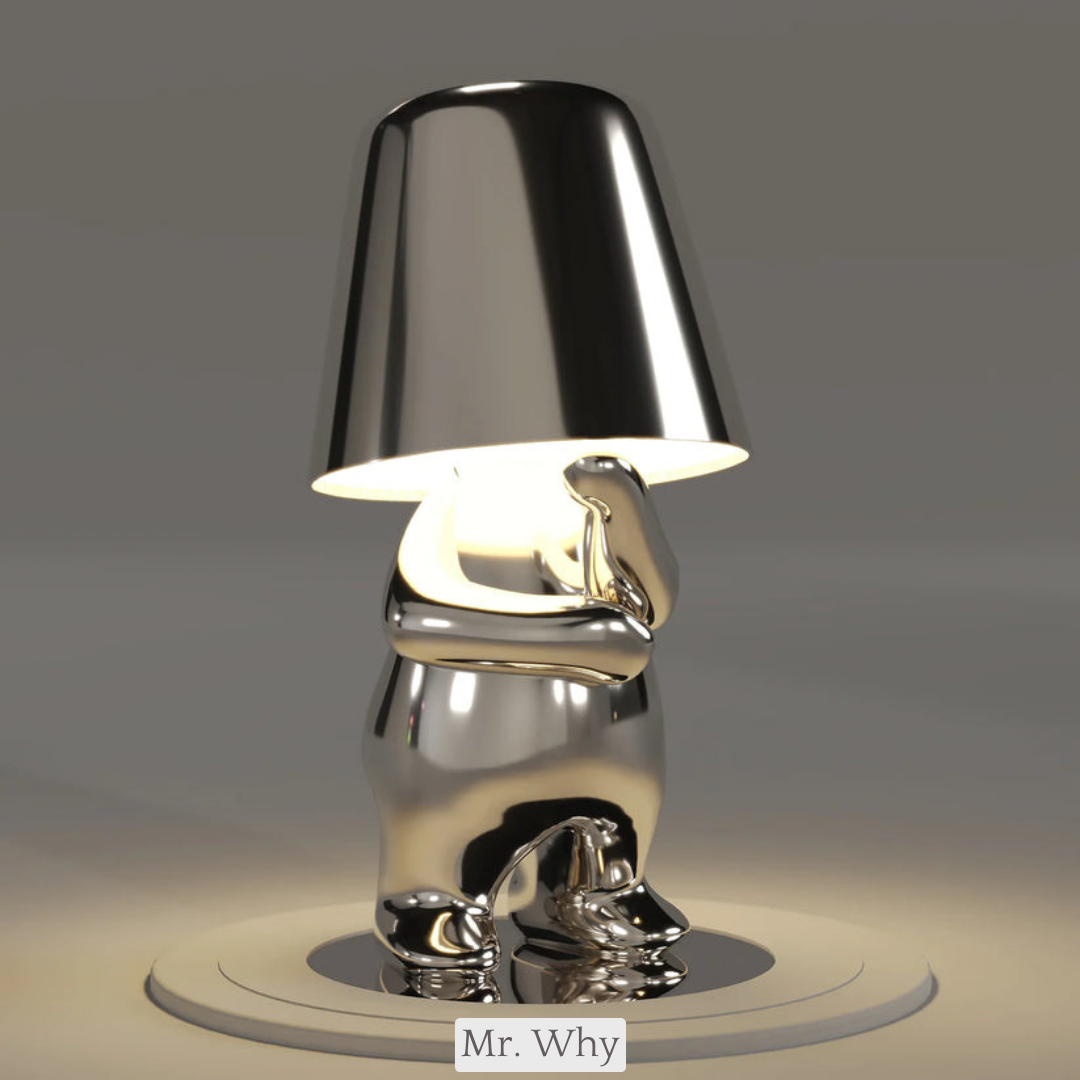 Lampa oświetleniowa dla Myślicieli - BrightMind-Srebrny-Mr. Waarom-Trend Polska