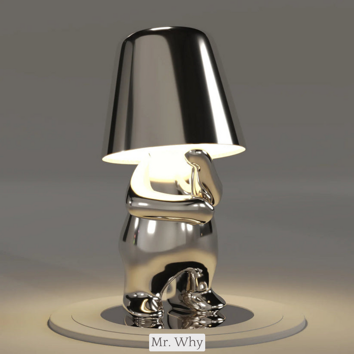 Lampa oświetleniowa dla Myślicieli - BrightMind-Srebrny-Mr. Waarom-Trend Polska