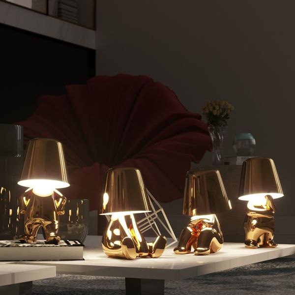 Lampa oświetleniowa dla Myślicieli - BrightMind-Złoto-Mr. Wat-Trend Polska