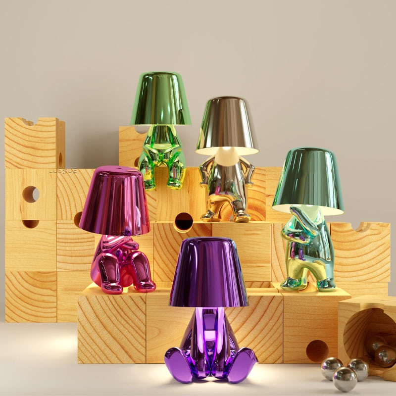 Lampa oświetleniowa dla Myślicieli - BrightMind-Złoto-Mr. Wat-Trend Polska