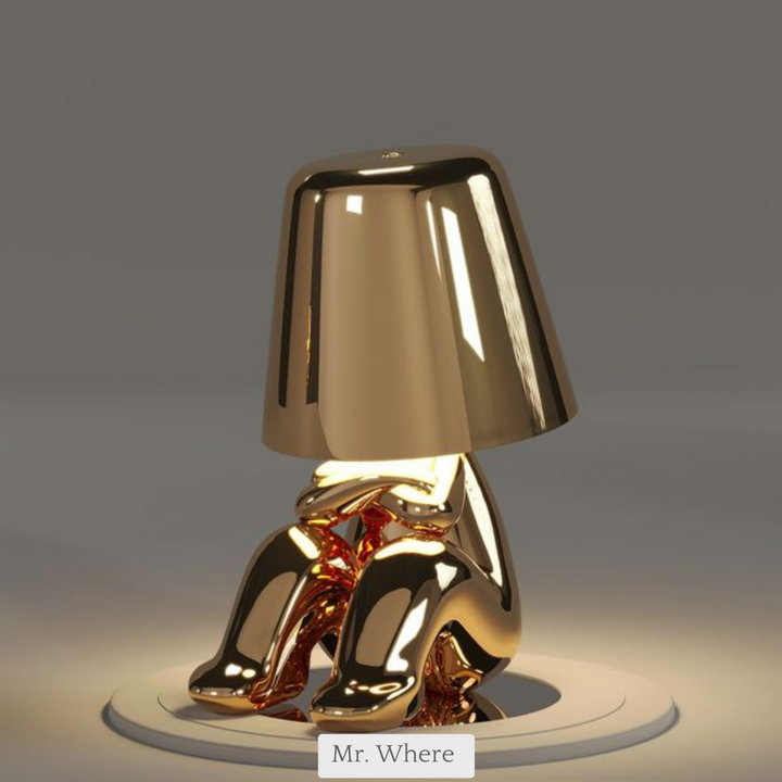 Lampa oświetleniowa dla Myślicieli - BrightMind-Złoto-Mr. Waar-Trend Polska