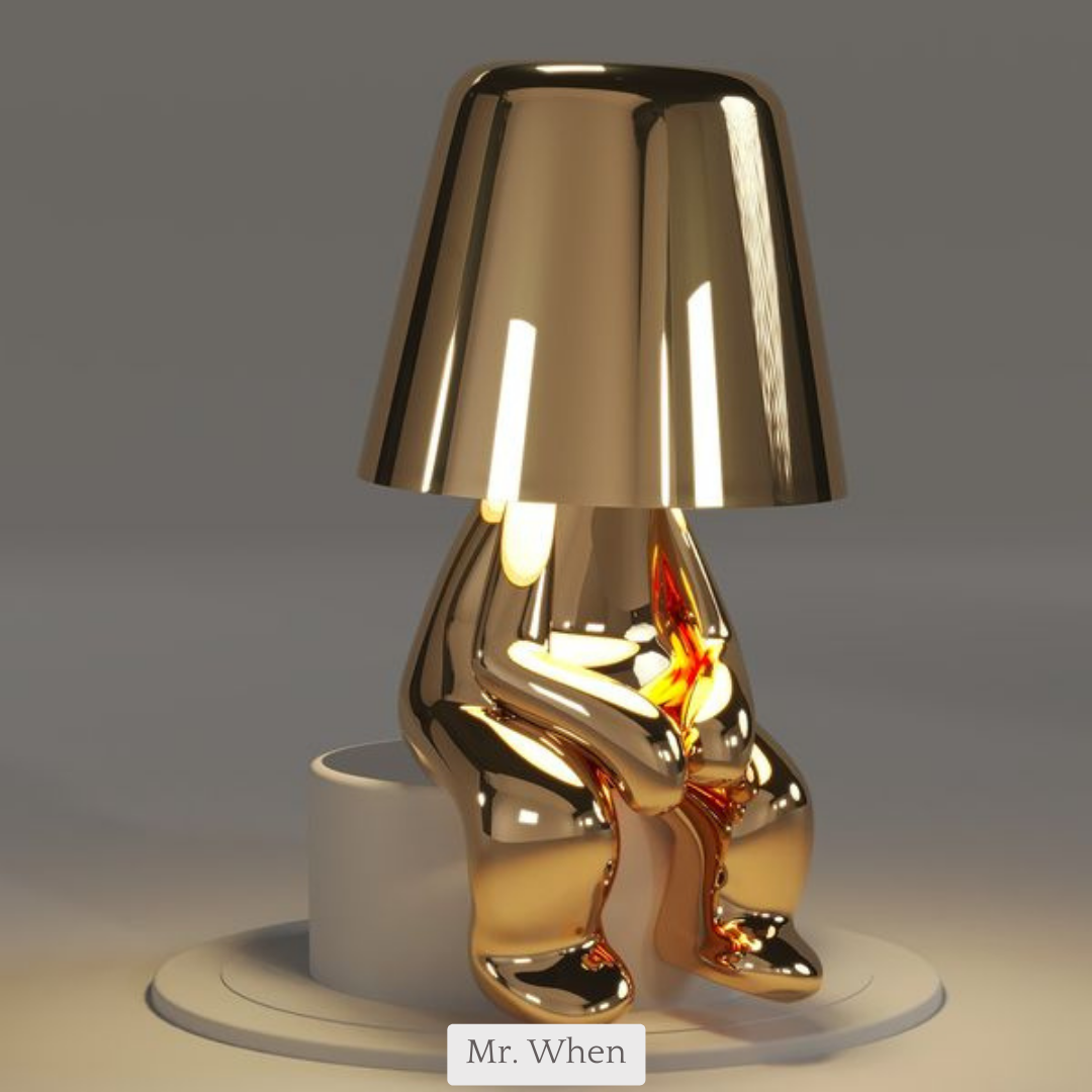 Lampa oświetleniowa dla Myślicieli - BrightMind-Złoto-Mr. Wanneer-Trend Polska