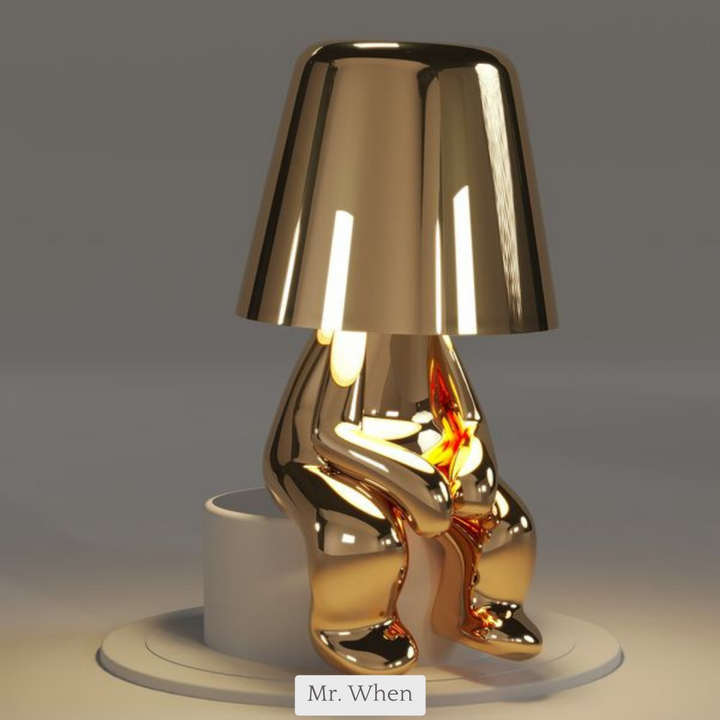 Lampa oświetleniowa dla Myślicieli - BrightMind-Złoto-Mr. Wanneer-Trend Polska