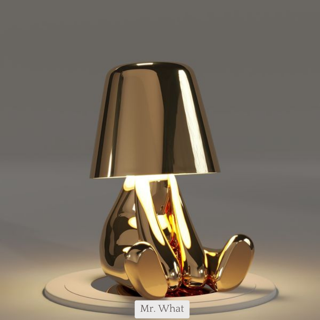 Lampa oświetleniowa dla Myślicieli - BrightMind-Złoto-Mr. Wat-Trend Polska