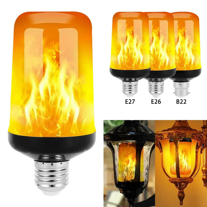 LAMPA PARTY Z OŚWIETLENIEM LED - 4 TRYBY SYMULACJI OGNIENIA-E14 3Modes A-Trend Polska