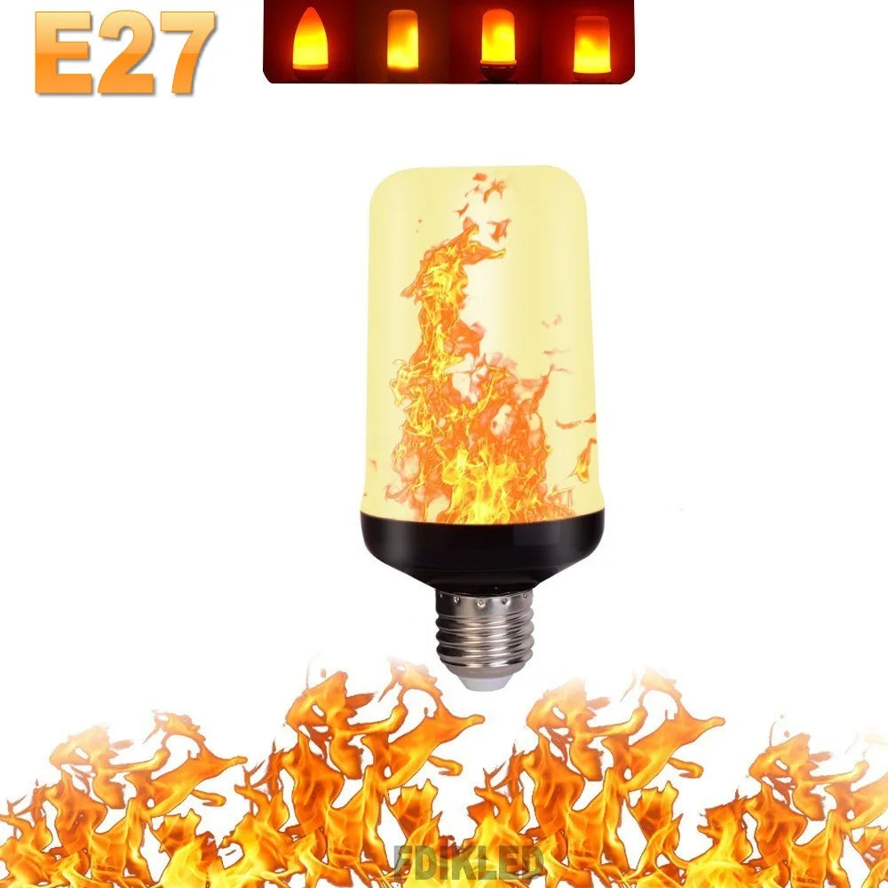 LAMPA PARTY Z OŚWIETLENIEM LED - 4 TRYBY SYMULACJI OGNIENIA-E14 3Modes A-Trend Polska