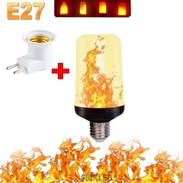 LAMPA PARTY Z OŚWIETLENIEM LED - 4 TRYBY SYMULACJI OGNIENIA-E14 3Modes A-Trend Polska