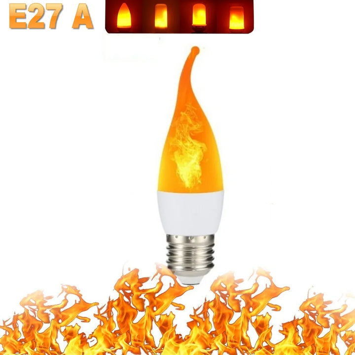 LAMPA PARTY Z OŚWIETLENIEM LED - 4 TRYBY SYMULACJI OGNIENIA-E14 3Modes A-Trend Polska