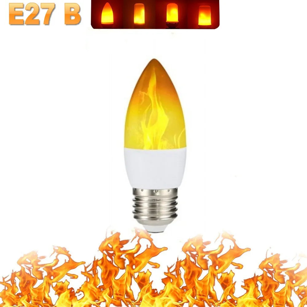LAMPA PARTY Z OŚWIETLENIEM LED - 4 TRYBY SYMULACJI OGNIENIA-E14 3Modes A-Trend Polska